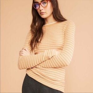 Lou & Grey Plus Striped Thermal Sweater XXL